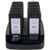 Restaurant-Pager 16 Untersetzer Paging-System Max. 98 Kinderbetreuungs-Pager Kabelloses Paging Warteschlangen-Rufsystem Touchscreen mit Vibration, Blinken und