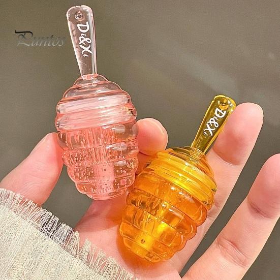 4.4G Honeypot Lip Oil Moisturizing Gloss Nourishes Relieves Dryness Girlfriend Gift Lip Oil for Glassy Effect