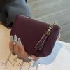 2024 New Tassel Coin Purse Mini Genuine Leather Women Wallets With Keychain Excellent Cowhide Purse Key Wallet Card Holder