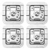 4Pcs Spring Loaded Flight Case Lock Recessed Mount Cabinet Zinc Zinc Alloy Pull Handle  Road Flight Case