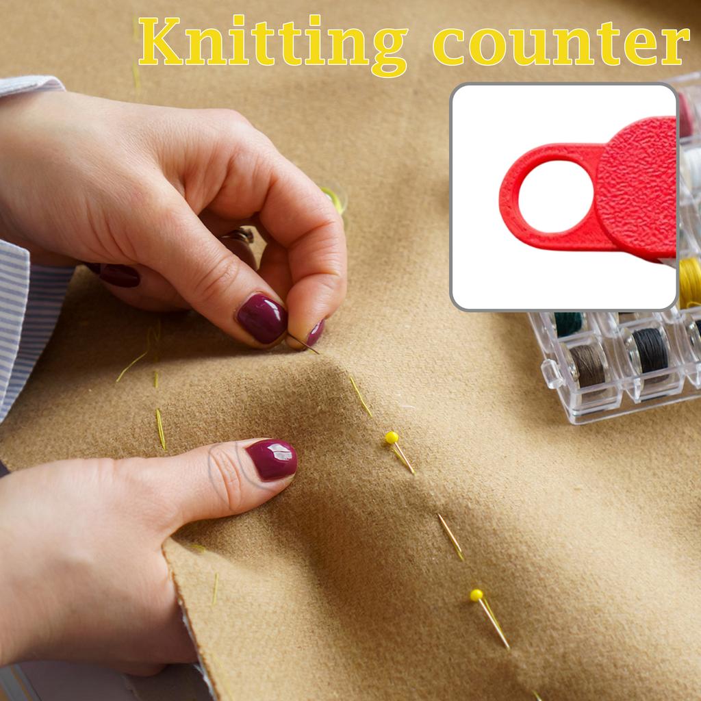 Handheld Mechanical Stitch Counter for Knitting Crochet and Sewing Projects Durable Lightweight Compact Design with Easy Reset Function