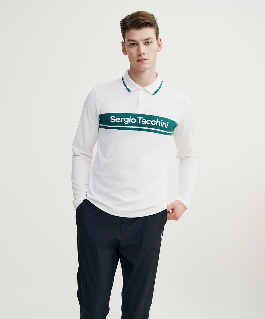 SERGIO TACCHINI M Goat Damarindo Long Sleeve Polo Shirt