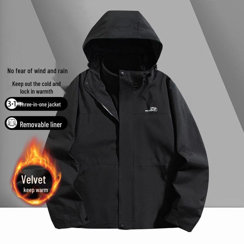 Pierre Cardin 3-in-1 Outdoor Windproof Warm Unisex Jacket M