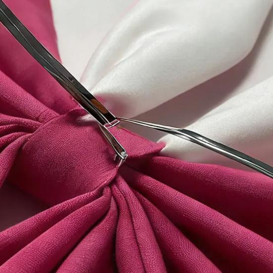 16-tums påskkransrosetter Glad påskkaninöronrosett för trädtopp Dekorativ tygrosett för vårhelg Ytterdörr Vägg Fönster Inomhus Utomhus