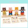 Wooden Early Learning Bear Dress Up Toy With Color Recognition For Kids Educational Game
