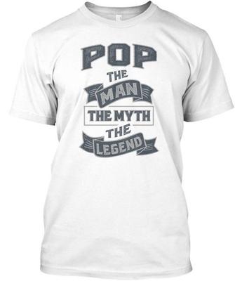 Pop The Myth Geschenke - Man Legend T-Shirt Hergestellt in den USA Größe S bis 5XL Unisex T-Shirt