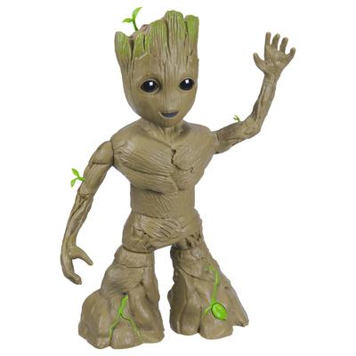Marvel I Am Groot Groove & Glow Groot, 13.5-inch (34.3cm) Interactive Action Figure with Music & Sound, Superhero Toy, Ages 4+, F8027, Authentic