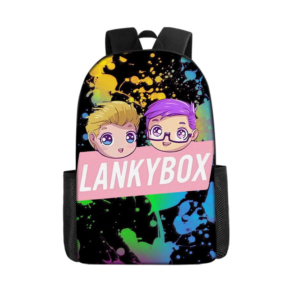 New Roblox Student School Bag Roblox Digital Printing Backpack Three-piece Set Lunch Bag Pencil Case