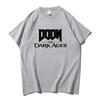 Jogo DOOMM The Dark Ages Camiseta Estampada Manga Curta Camisetas de Algodão Roupas Unissex Camisetas da Moda
