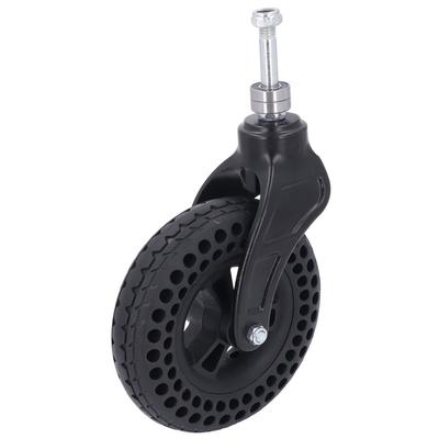 7 Inch Universal Caster TPE Rubber Solid Wheel Replacement for Trolley 75KG Load Capacity