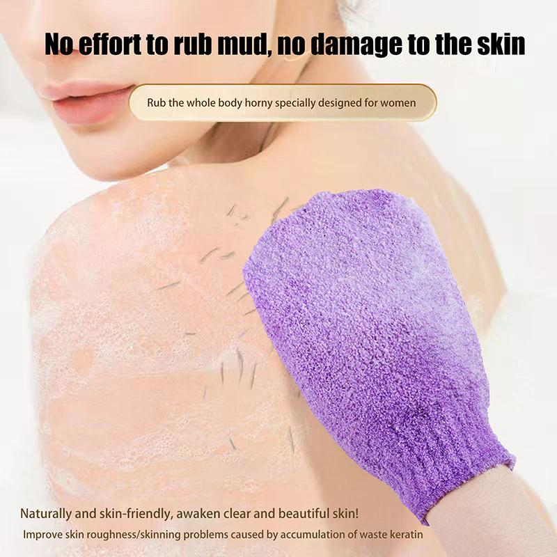 Spugna Esfoliante per Massaggio Corpo Guanti da Bagno per la Pelle Panno per Lavare la Doccia Spugna per la Schiena Idratante Spa Guanti per la Pelle