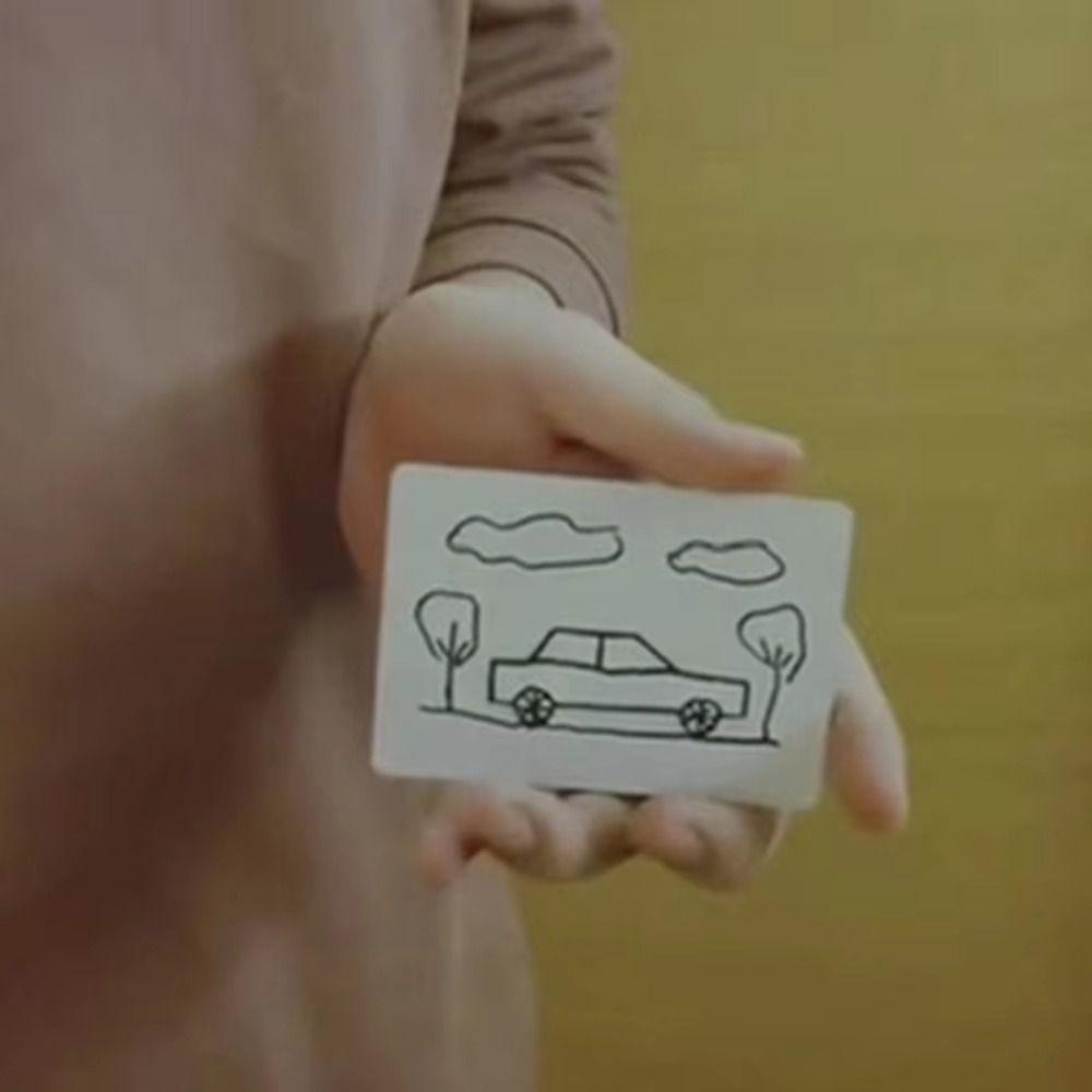 Gimmicks Appearing Car by Hyde Ren Magic Tricks Magic Card To Paper Car  Kids Toy