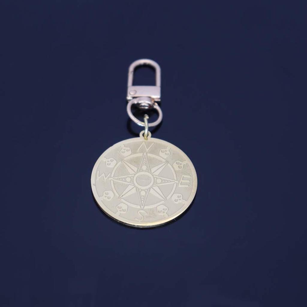 Seven-Star Alchemy Amulet Keychain with Rune Diagram Pendant for Men and Women