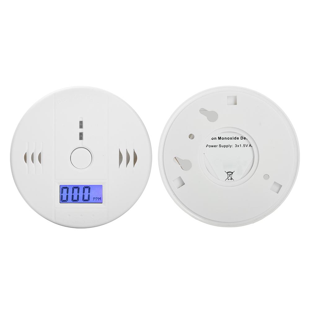 

Carbon Monoxide Alarm Smoke Alarm Co Detector LCD Display Alarm Home Wireless Toxic Gas Leak Detector Fire Sound Alarm белый