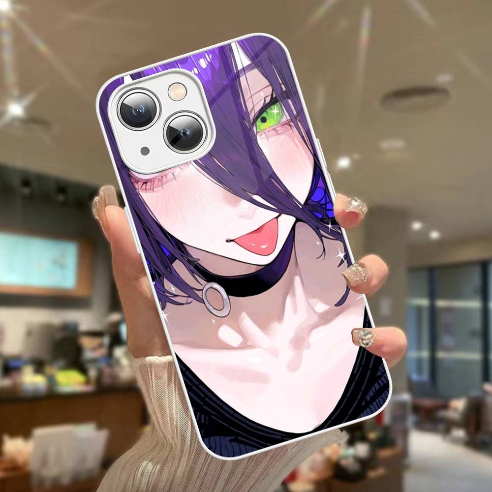 Chainsaw Man The Movie Arco di Reze Per iPhone 14 13 12 Mini 11 Pro XS Max X XR 14 Plus Copertura in Vetro Temperato