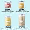 4Pcs Sealed Storage Box Transparent Kitchen Food Grain Organizer Storage Tank Plastic Large capacity Moisture-proof Sealed Jars