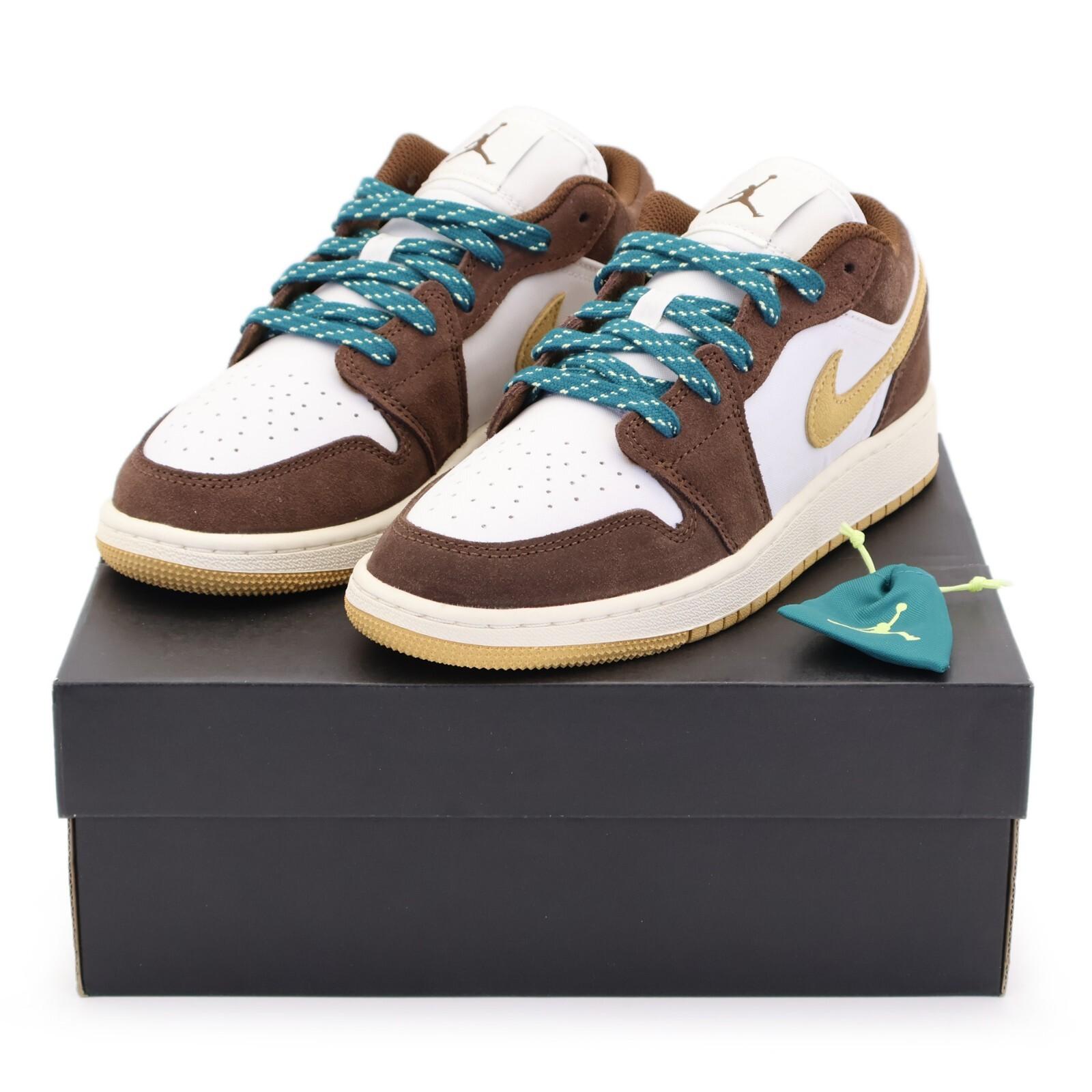 FB2216-200 Nike GS Air Jordan 1 Low SE Cacao Wow Twine Sail 4Y