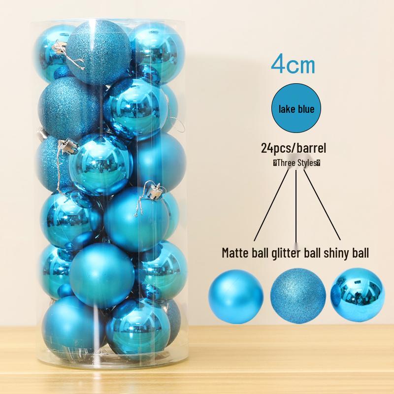 Colorful & Shiny Christmas Tree Ornaments: Matte & Glossy Hanging Balls for Decoration