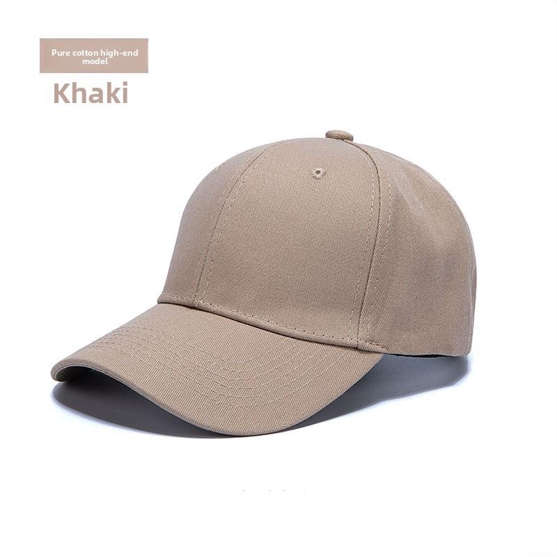 Cotton Baseball Cap With Adjustable Sunshade For Casual Wear