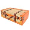 13.46x7.87x4.33in Vintage Suitcase Wooden Trunk Portable Decorative Luggage Suitcase for Home Item