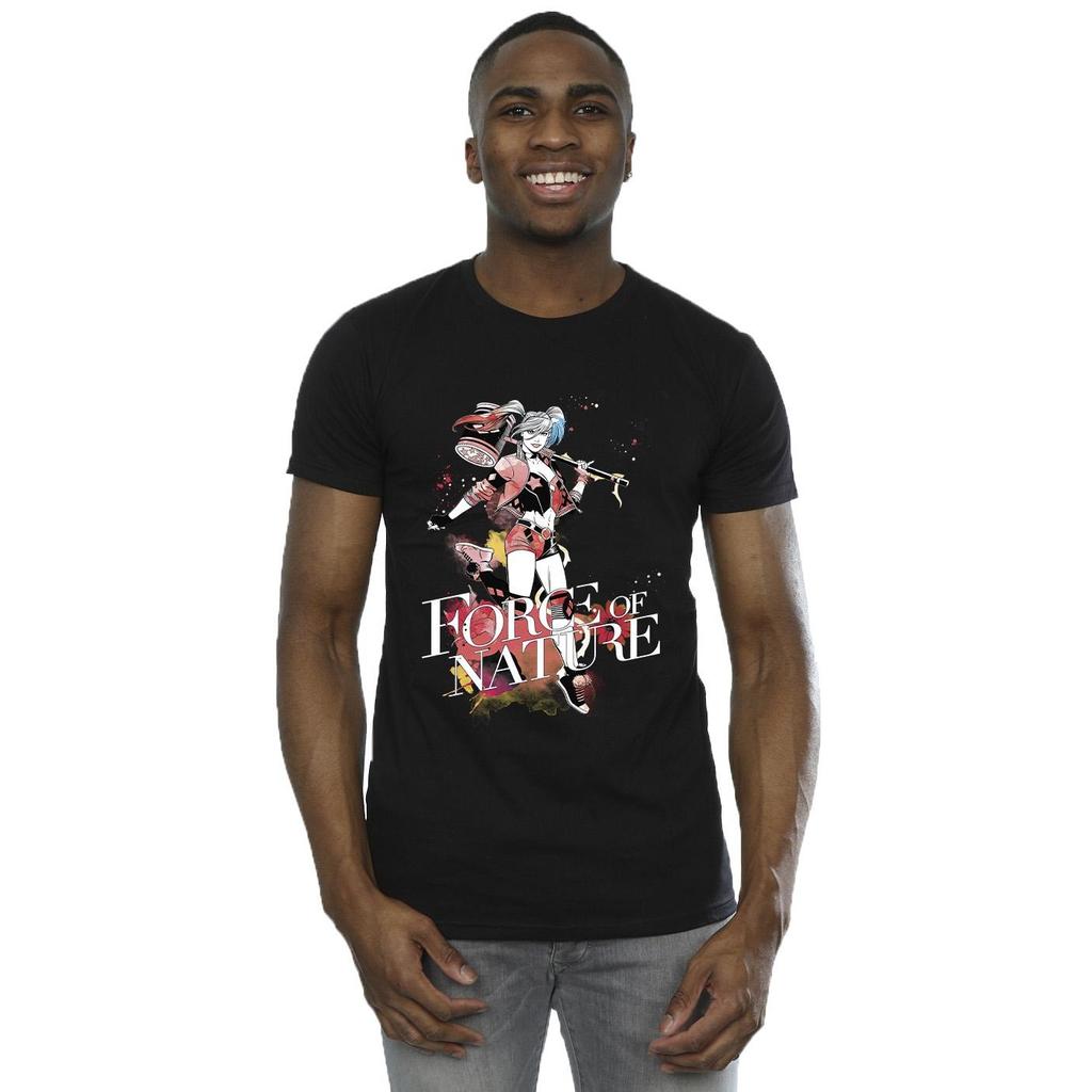 DC Comics Herren Harley Quinn Forces Of Nature T-Shirt
