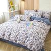 4Pcs Bedding Set, Flower Print Duvet Cover Set with sheet pillowcase,