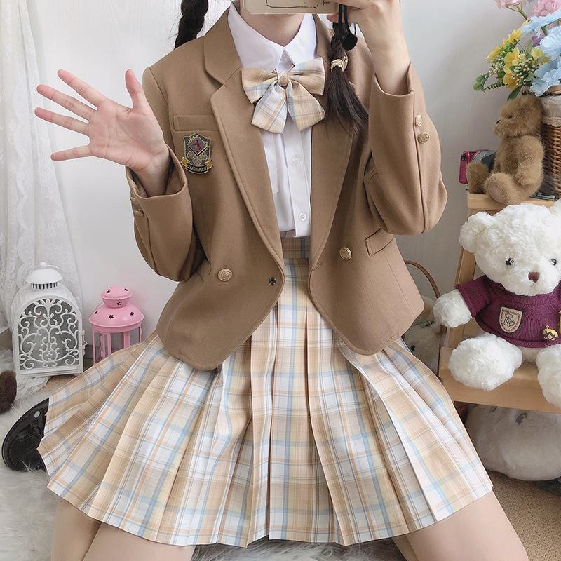 Buy Japanese Girls Pleated Skirts Student School Uniform Hight