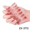 Smudge-dyed Semi-transparent Nail Stickers 3D Nail Polish Film Nail Stickers Onion Pink Checkered Adhesive Nail Stickers