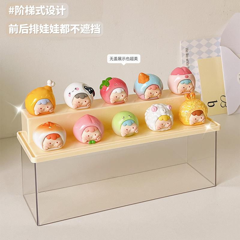 Small decorative items, figurine display cabinets, blind box display racks, storage acrylic transparent dust-proof storage boxes