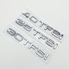 2026 ABS Letters Numbers Emblem for Audi A1 30TFSI 35TFSI 40TFSI 45TFSI 50TFSI 55TFSI 30TDI Car Trunk Fender Nameplate Logo Sticker