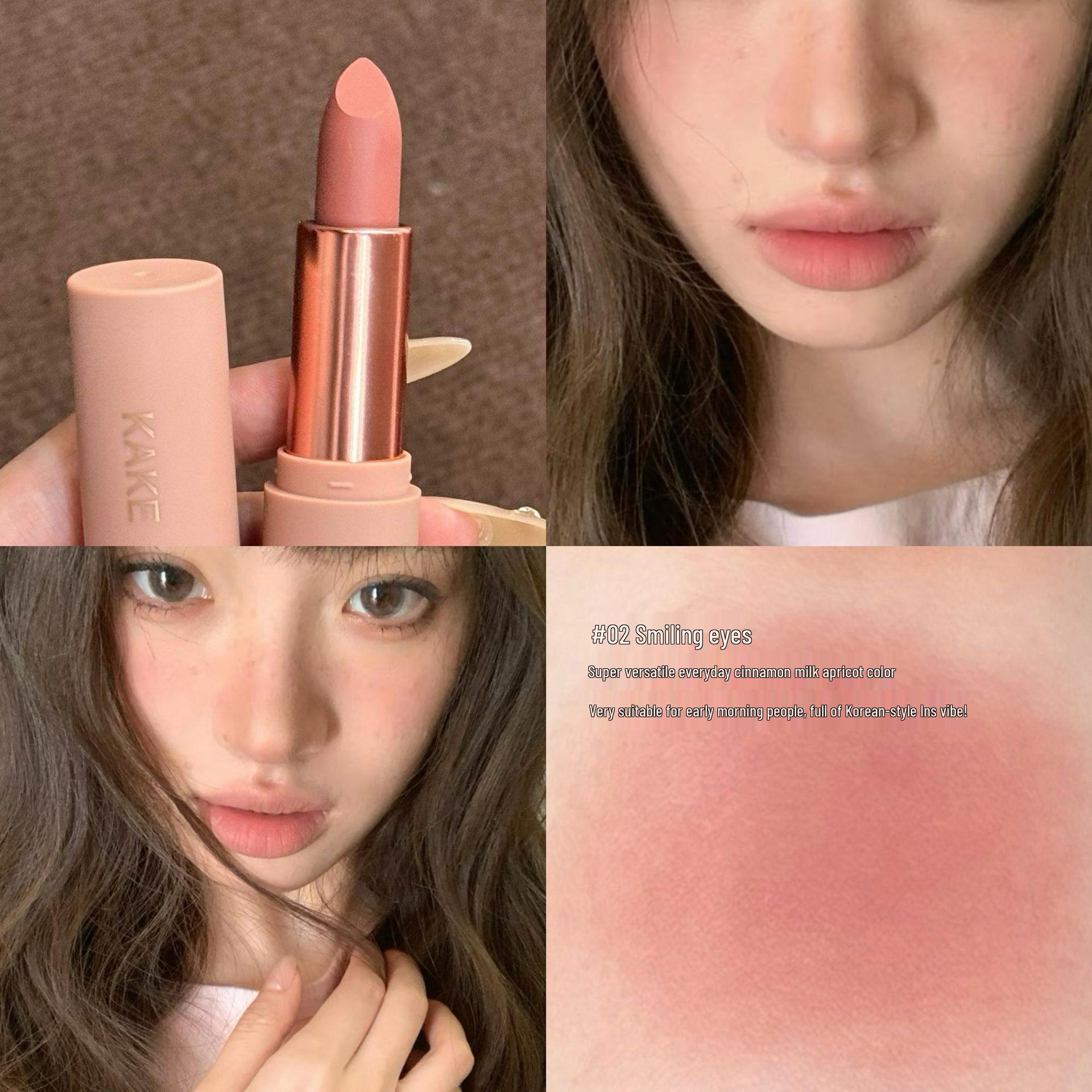 

KAKE Помадный мусс Velvet Matte - Light Mist, Желаемый низкий уровень сатурации, Стойкий натуральный вид, Отбеливание. 4g