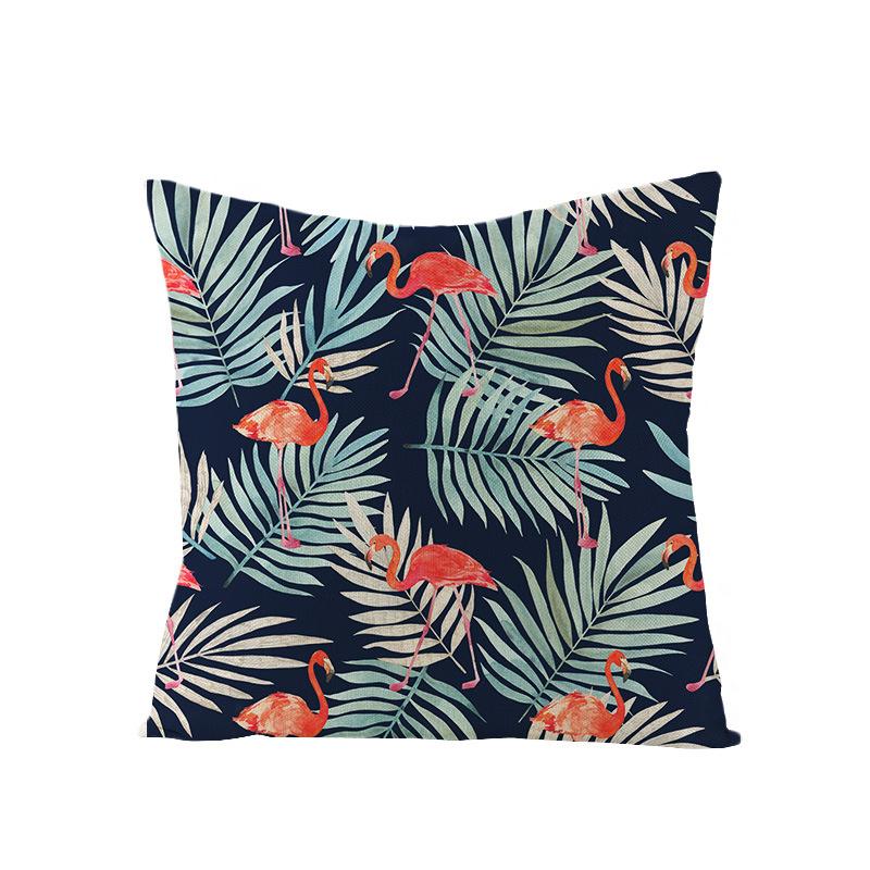 

Plant Leaf Linen Pillowcase Car Office Pillowcase 45*45cm