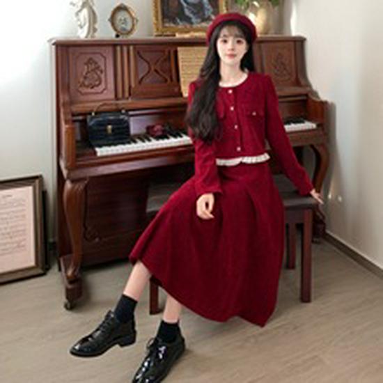 Korean-Style Petite Women's Short Wool Coat - Trendy Autumn/Winter Fragrance Style