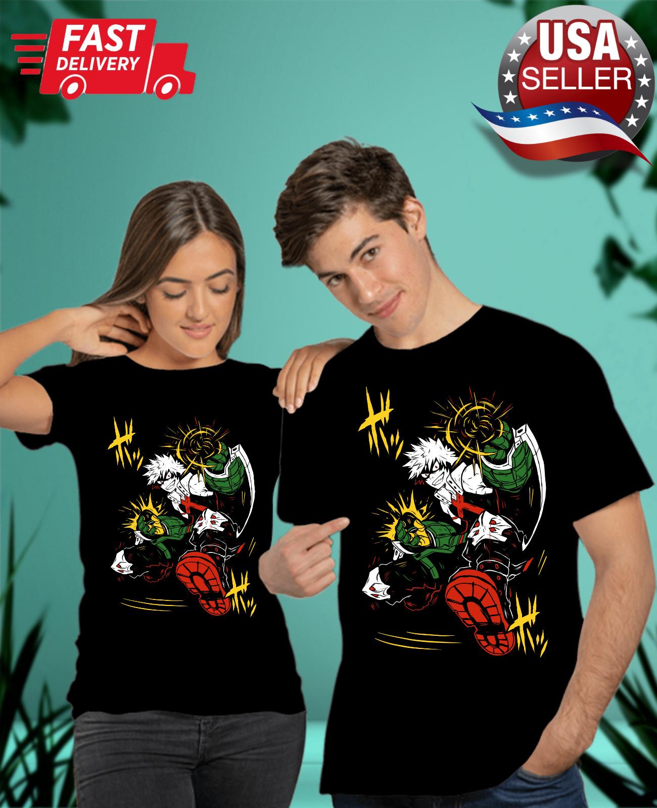 

Katsuki Bakugo T-Shirt Mens Womens Tees Top ,Manga My Hero Academia Anime Black Tshirt Tee All Size 4XL