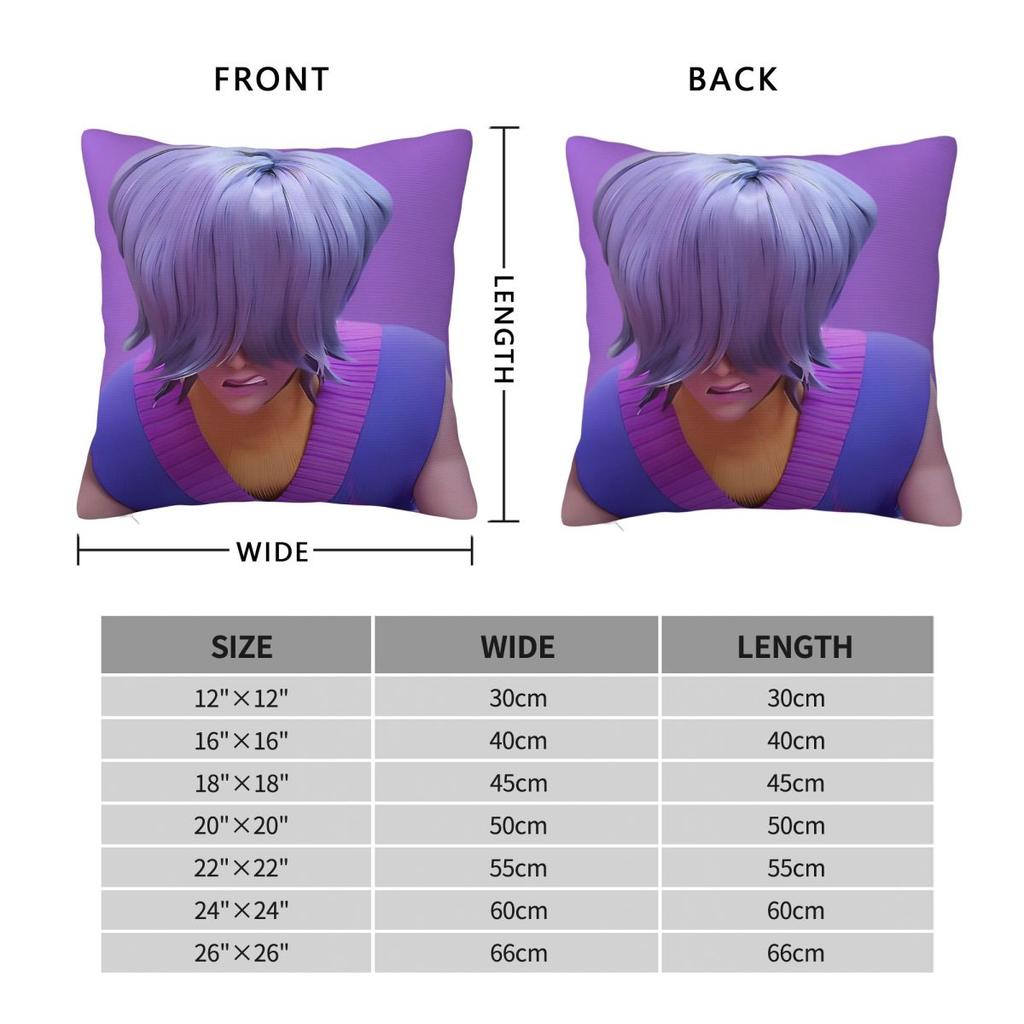 KPop Demon Hunters Saja Boys Pillowcase Printed Fabric Cushion Cover Decor Pillow Case Cover Bed Square 18''