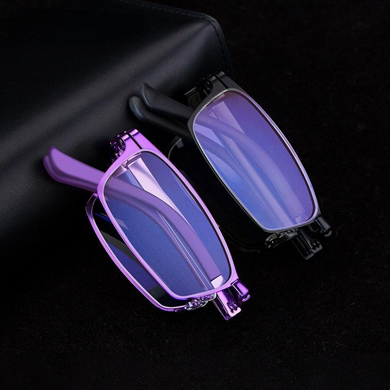 Faltbare Alterssichtigkeit Brille Inklusive Augenbox Tragbar Blaulichtdicht High-End Lesebrille Für Ältere