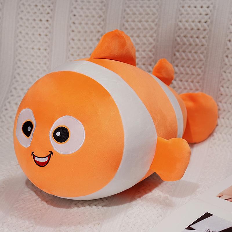 Adorable Crab Clownfish Hug Pillow: Plush Turtle Toy & Comfort Doll
