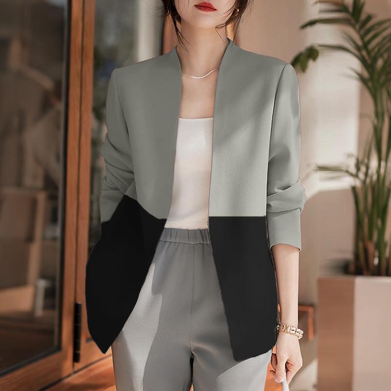 ZANZEA Cardigan subțire de damă casual cu gât în V, mâneci lungi, petice