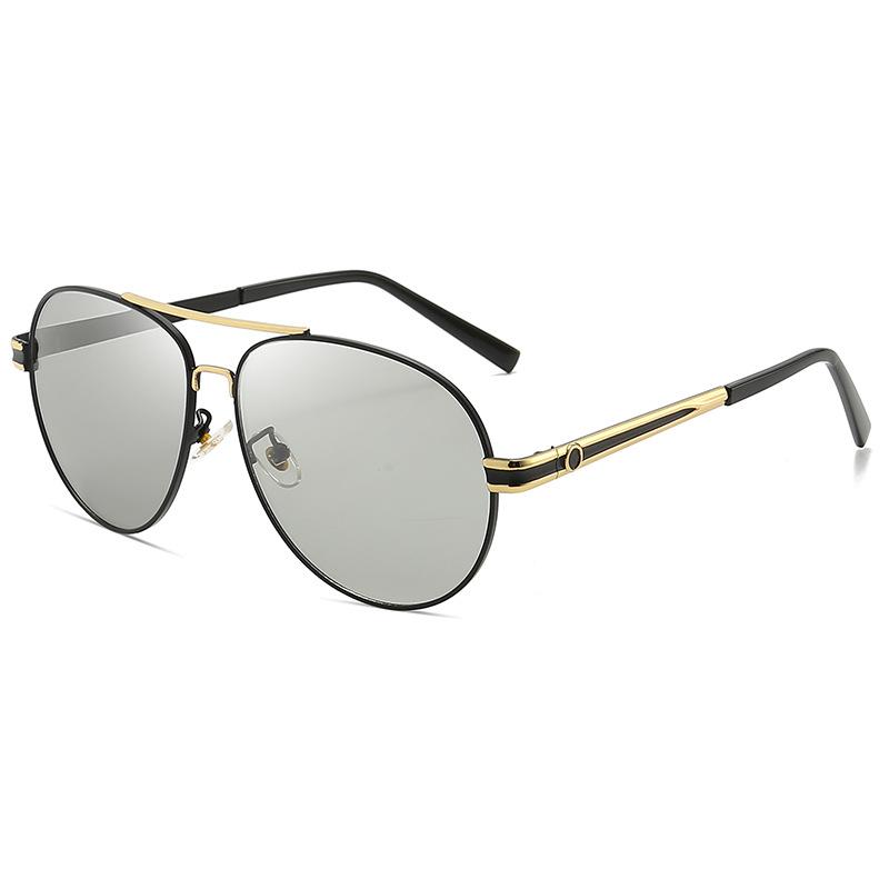 Polarized Sunglasses New Sunscreen Toad Glasses Men'S Driving Fishing Can Change Color Day And Night Sunglasses