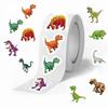 500 Pictures/roll Roll Sticker Tape Cartoon Dinosaur Handbook Material Decorative Envelope Seal Sticker