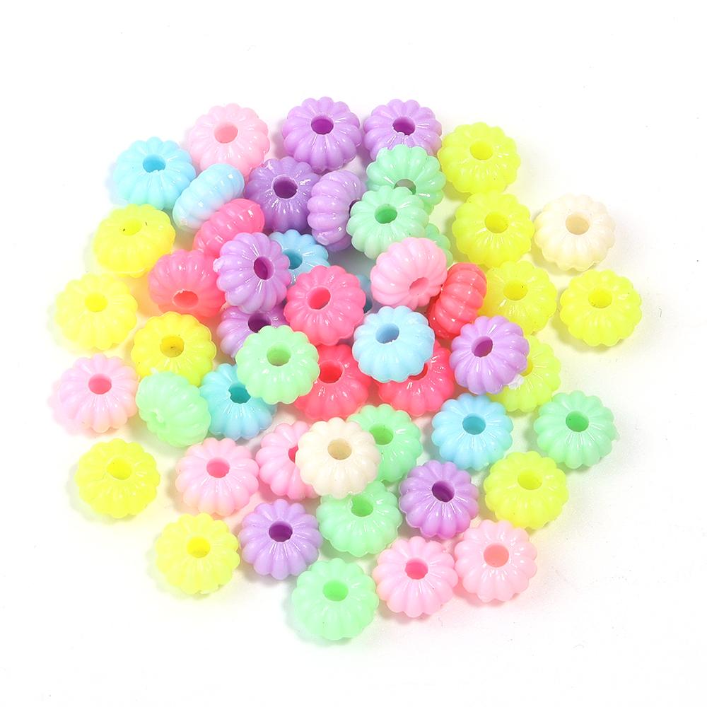 

50pcs/lot Mixed Color Plastic Beads Butterfly Snowflake Candy Shaped Loose Beads For DIY Bracelet Earrings Accessories Wholesale
