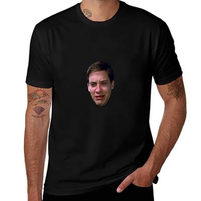 Toby Macguire Meme Face TShirt Fitness Quick Dry Short Sleeve Top
