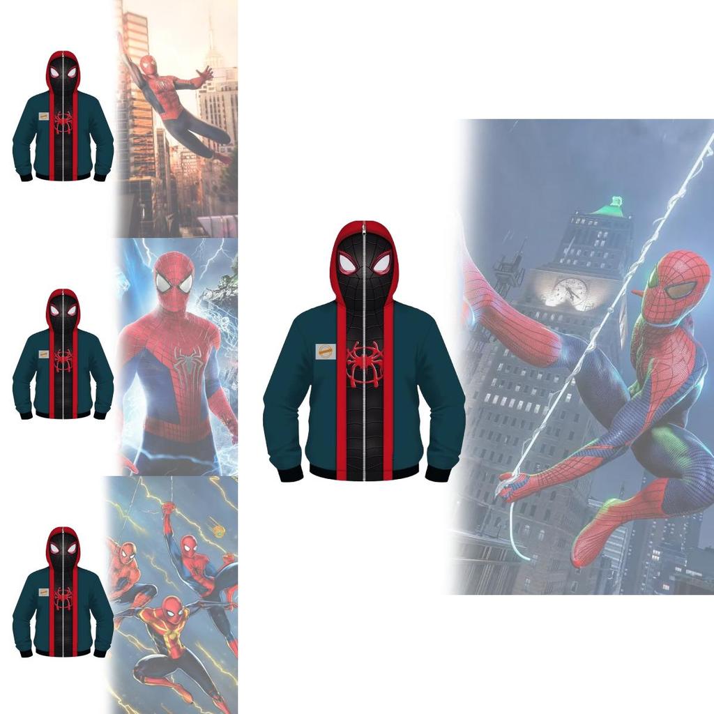 Spider Man Digital Print Hoodie For Men And Women Casual Fall Wear