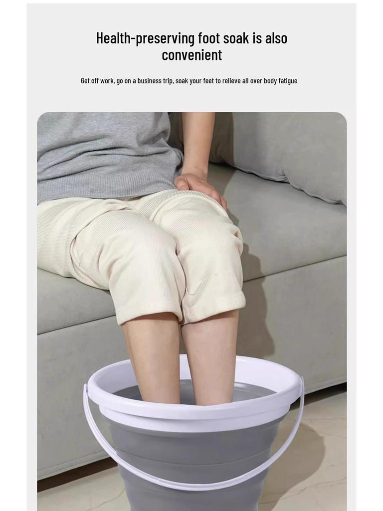TikTok Trend: Portable Foldable Bucket for Travel & Outdoor Use