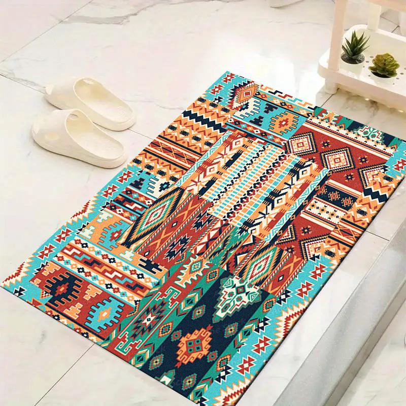 Native American Pattern Carpet Rug for Living Room Bedroom Home Sofa Decoration,Kids Play Non-slip Floor Mat