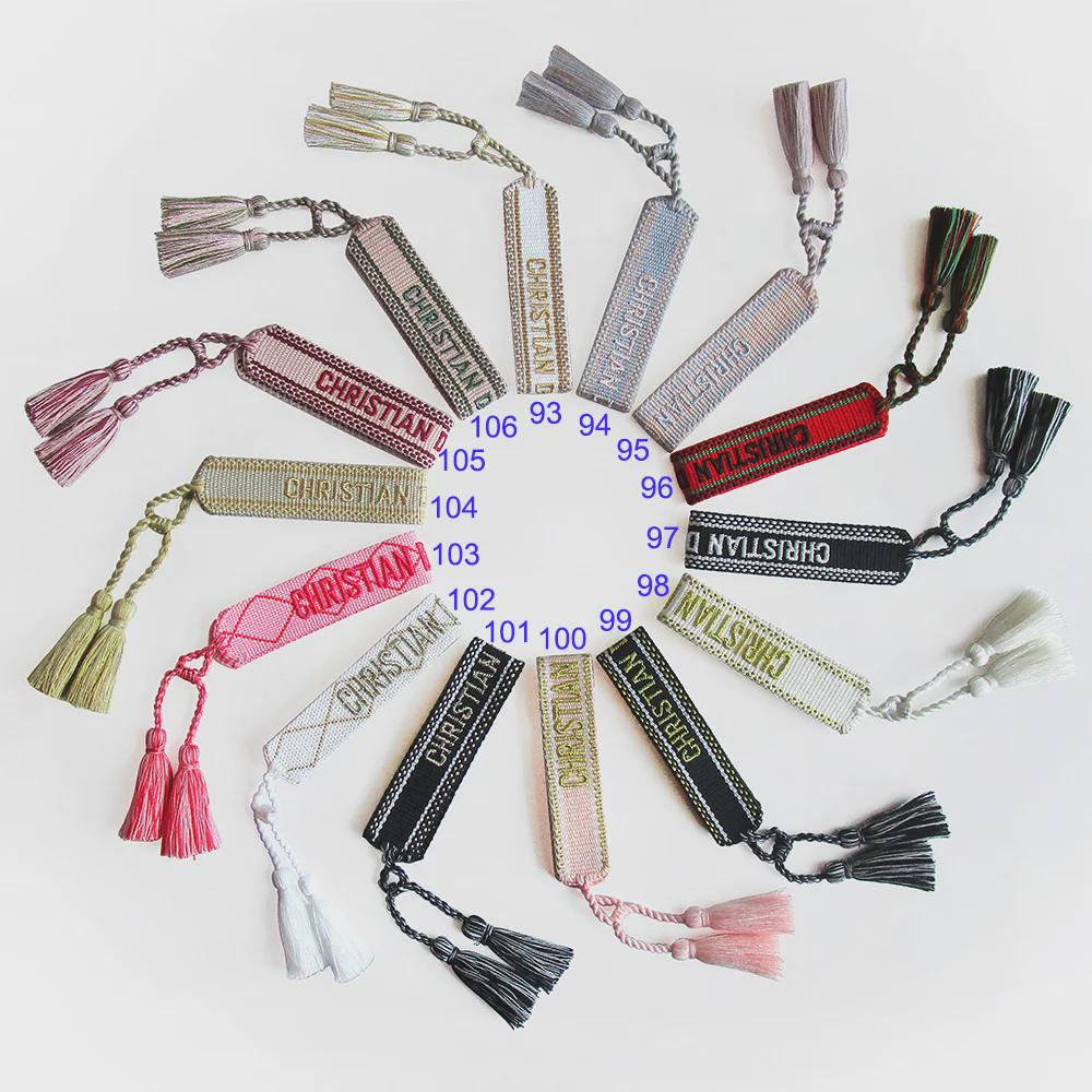 Bohemian Braided Rope Bracelet with Tassel and Letter Charm for Women