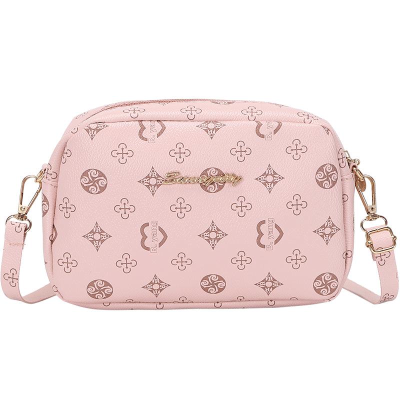 Flower Material Small Square Bag Bag Women's Chain Messenger Bag