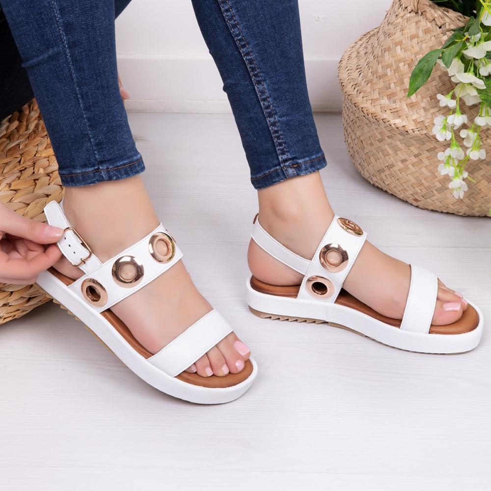 Genuine Leather Pink Women's Leather Sandals