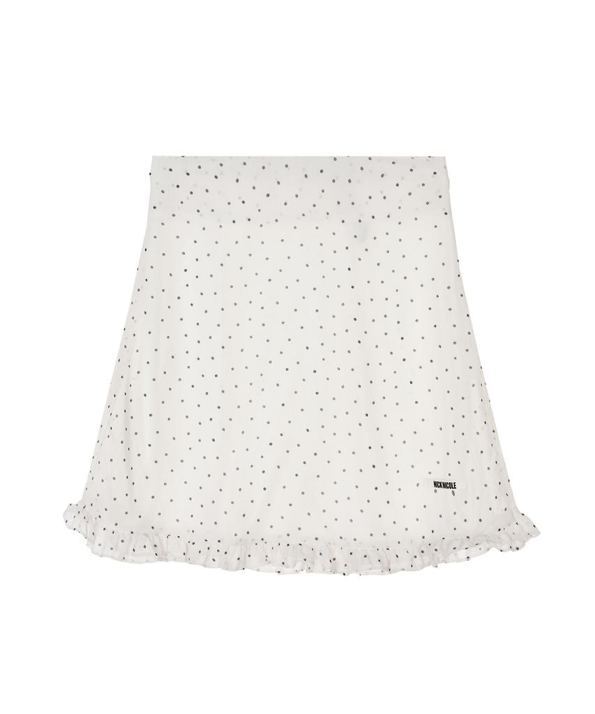 Nigaennikol Dot Midi Skirt_Ivory