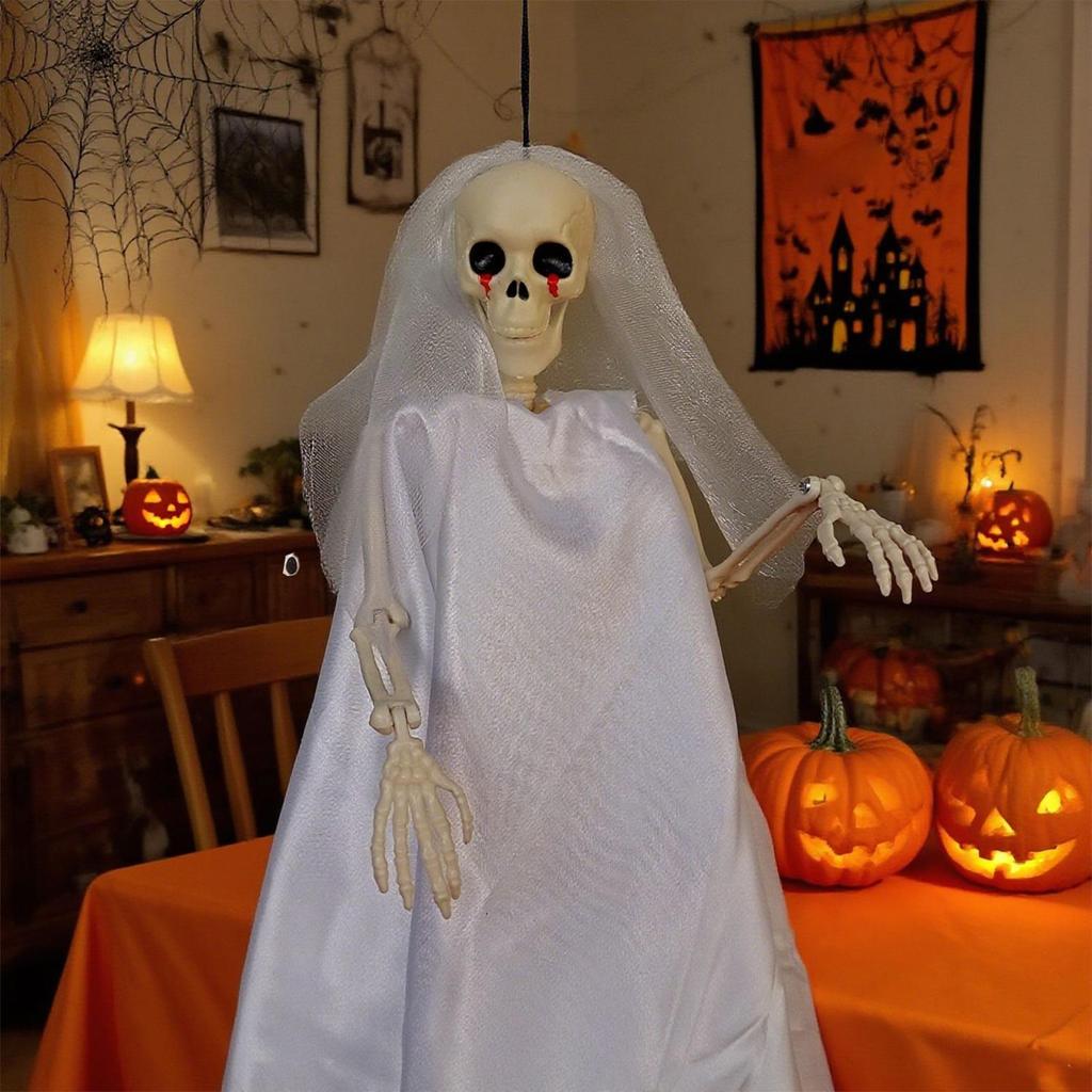 Halloween Ghost Decorations Spooky Halloween Ghost Bride Yard Decor Scary Ornaments Figurines For Gothic Wedding Backyard Patio